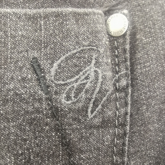 Mom Pants High Rise Gloria Vanderbilt Women's 12 Vtg Black Five Pocket D… - Picture 11 of 11